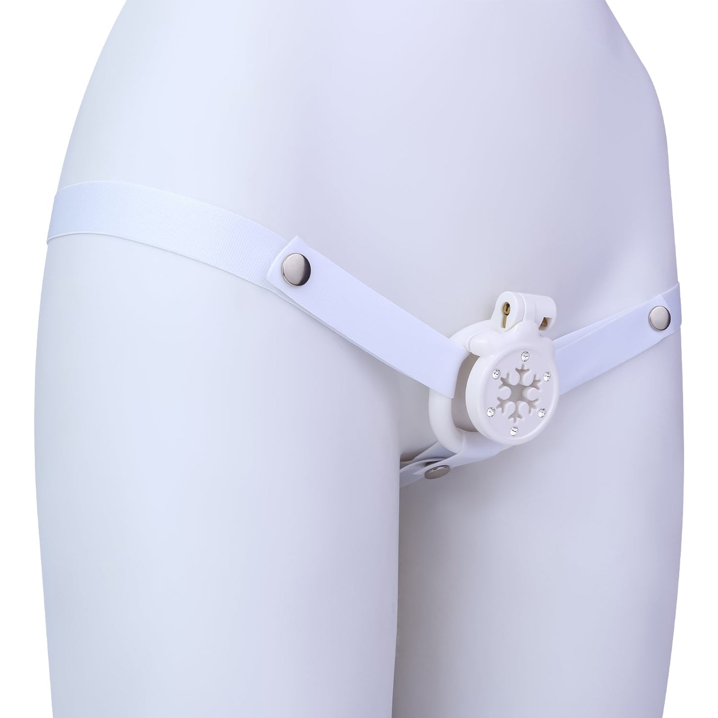 Snowflake Diamond-Accent Flat Chastity Cage