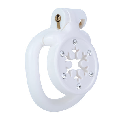 Snowflake Diamond-Accent Flat Chastity Cage