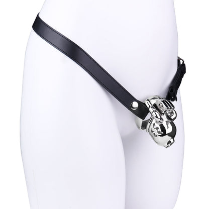 Dolphin Chastity Cage With PA Piercing -5