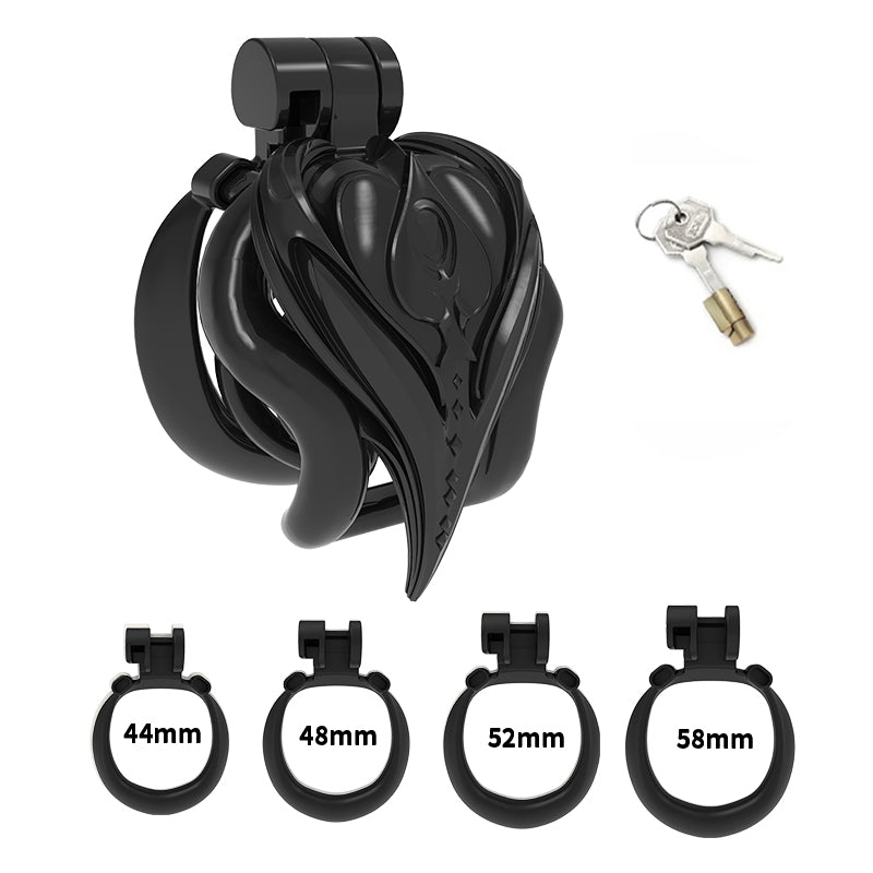 Twin-Heart Resin Chastity Cage