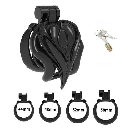 Twin-Heart Resin Chastity Cage