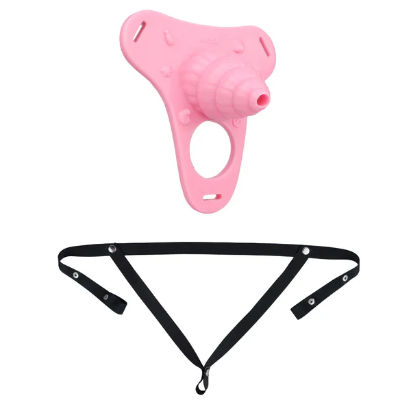 Fantasy Pink Conch Chastity Cage with Belt  9