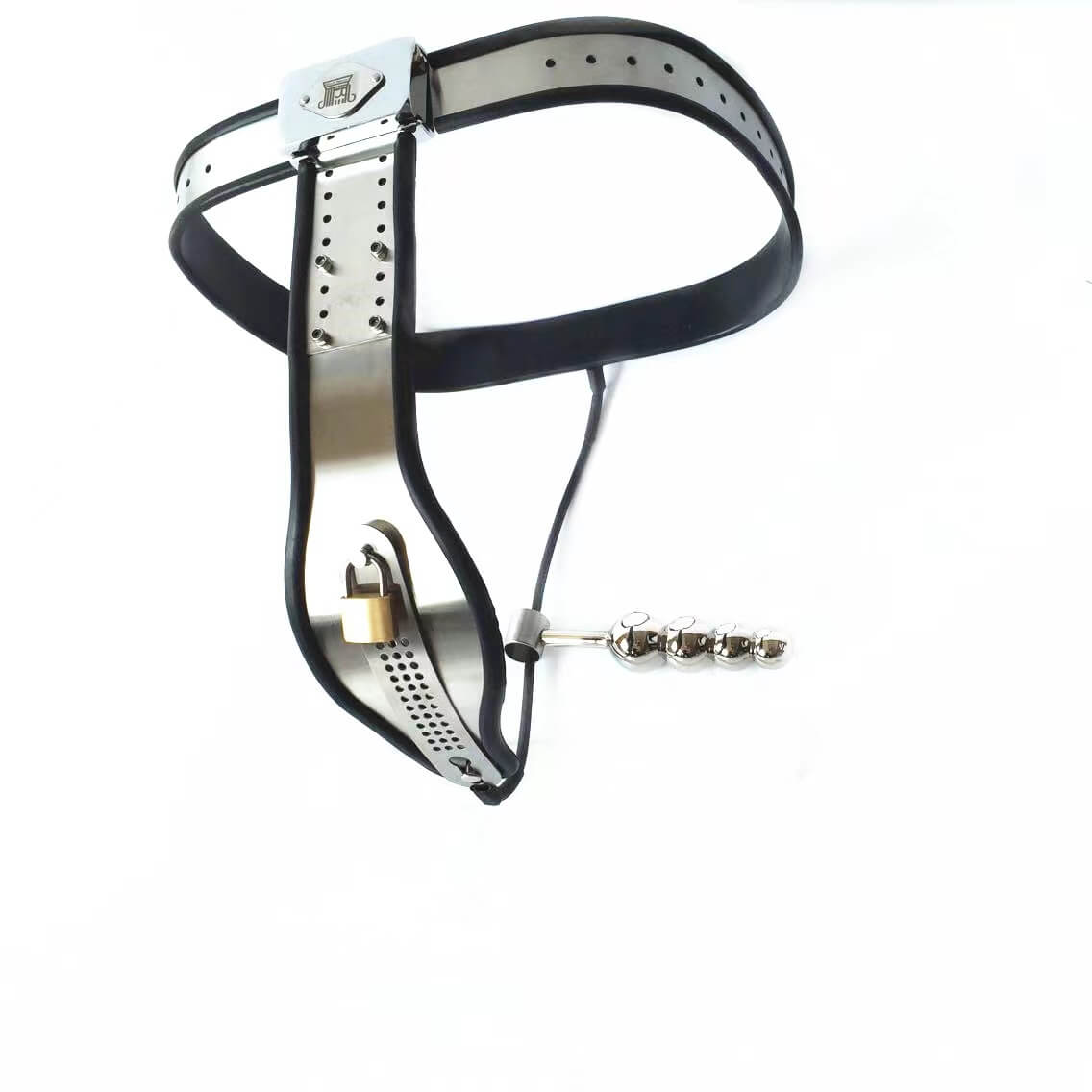 Female Adjustable Waist T Type Stainless Steel Chastity Belt