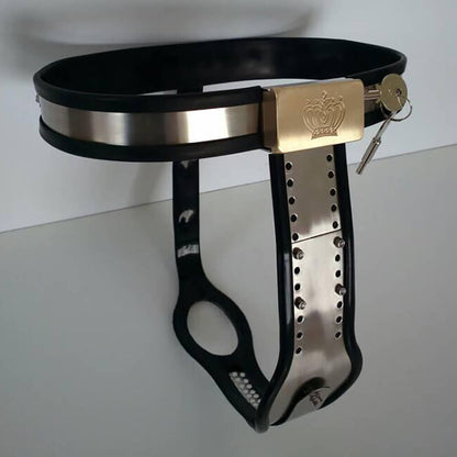 Panel-Front Adjustable Female Chastity Belt