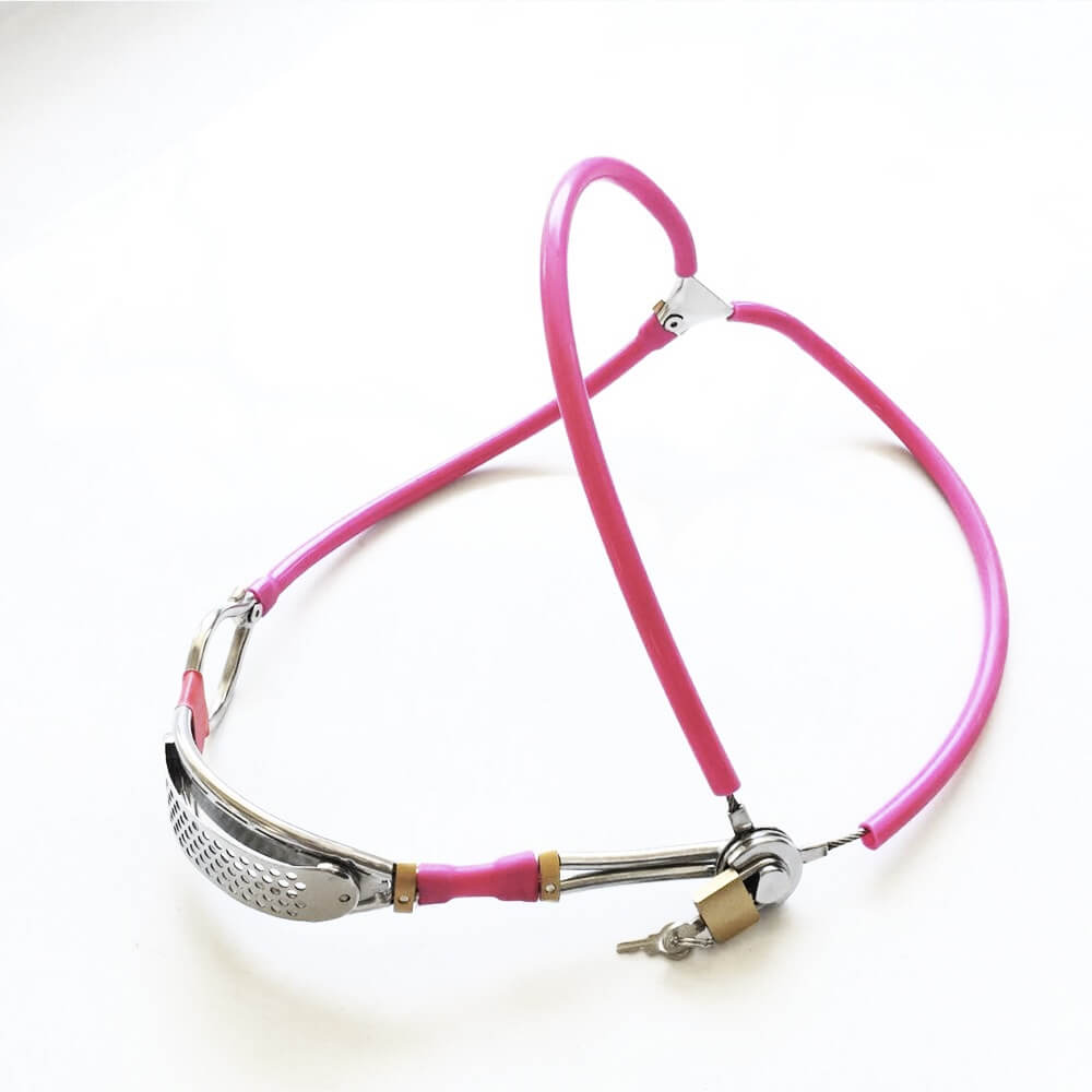 Oval-Shield Cable-Waist Female Chastity Belt