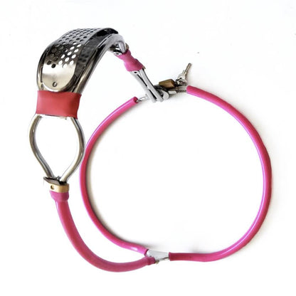 Oval-Shield Cable-Waist Female Chastity Belt