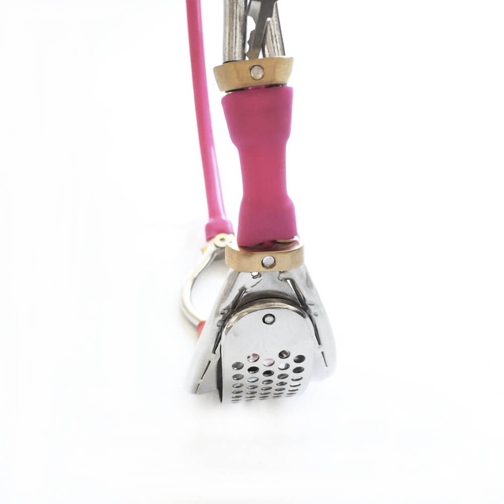 Oval-Shield Cable-Waist Female Chastity Belt