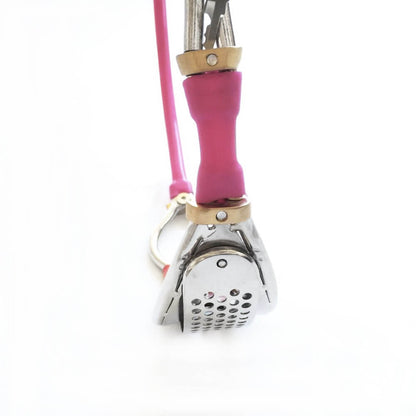 Oval-Shield Cable-Waist Female Chastity Belt