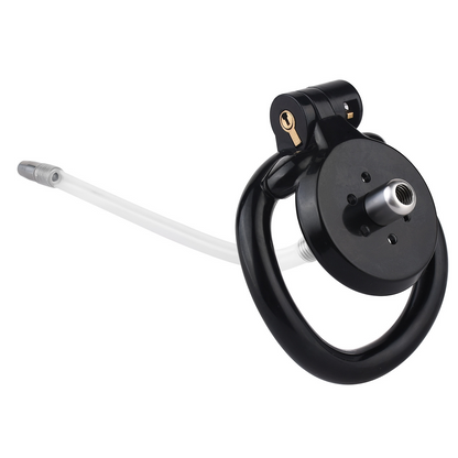 Flat Chastity Cage with Detchable Ball Catheter-11