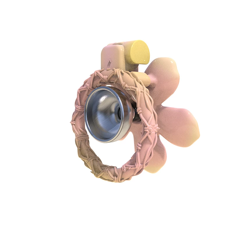 Blooming Demonic Flower Chastity Cage