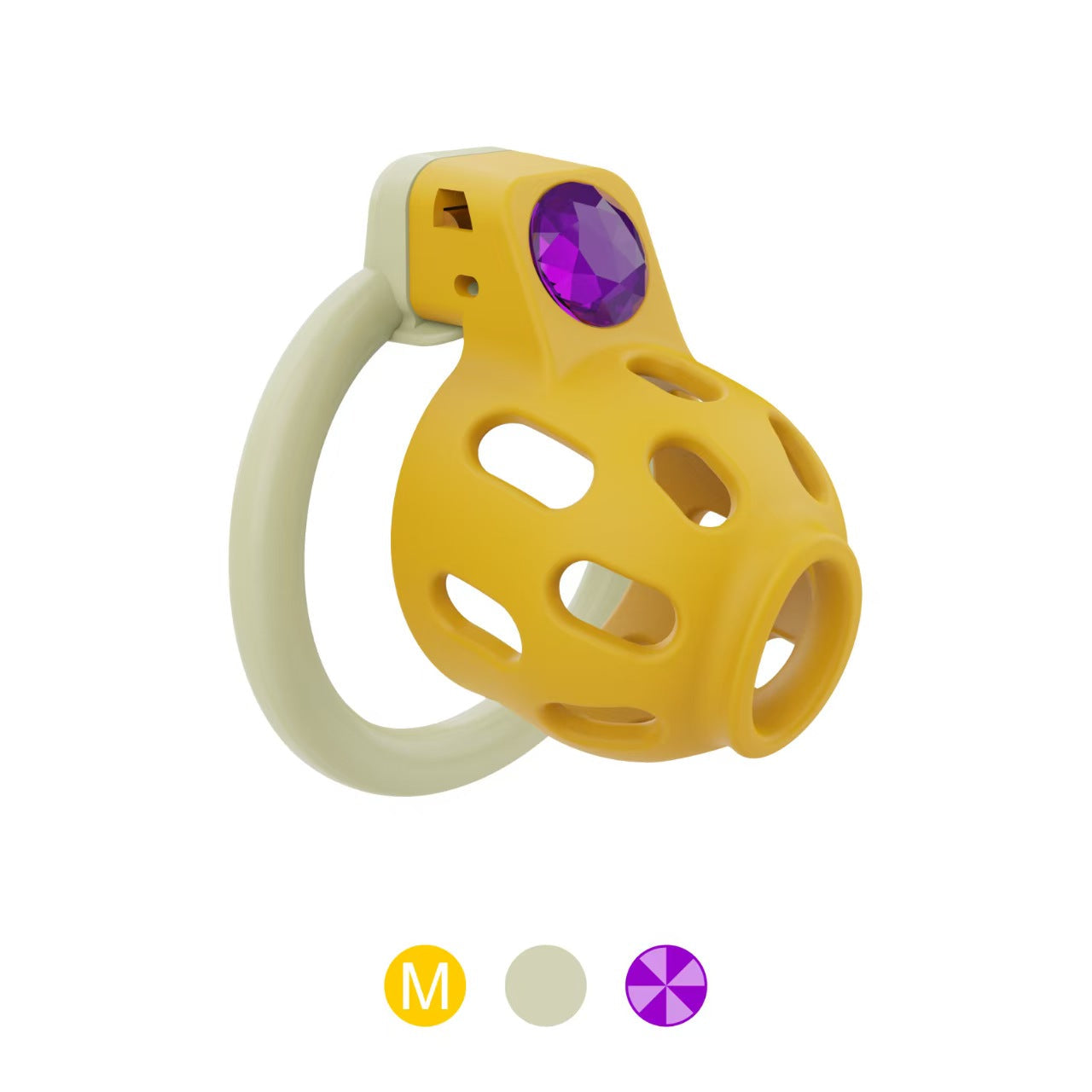Jewel-Inlay Chastity Cage