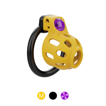 Jewel-Inlay Chastity Cage