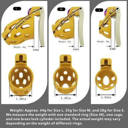 Jewel-Inlay Chastity Cage