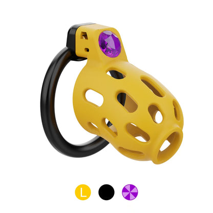 Jewel-Inlay Chastity Cage