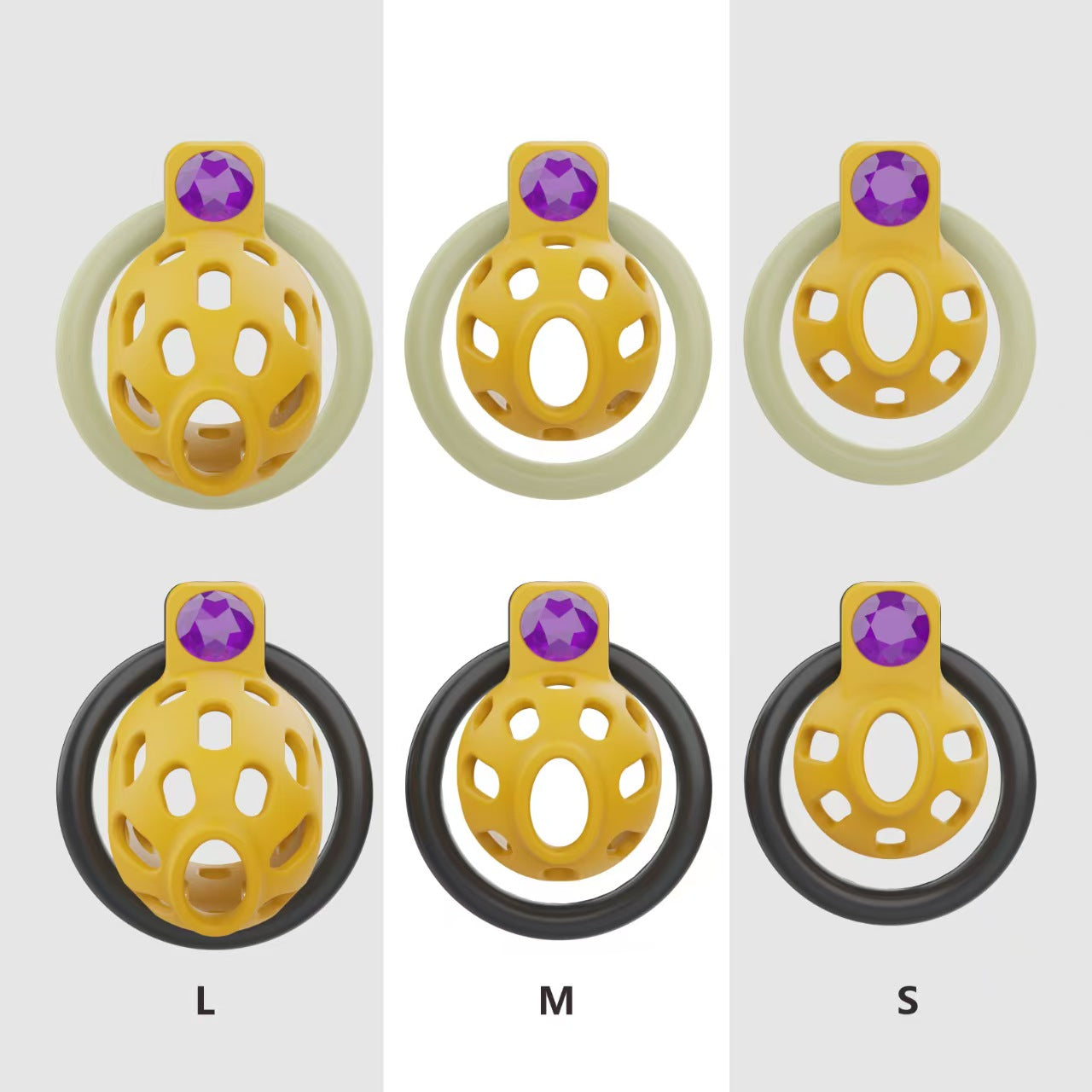 Jewel-Inlay Chastity Cage