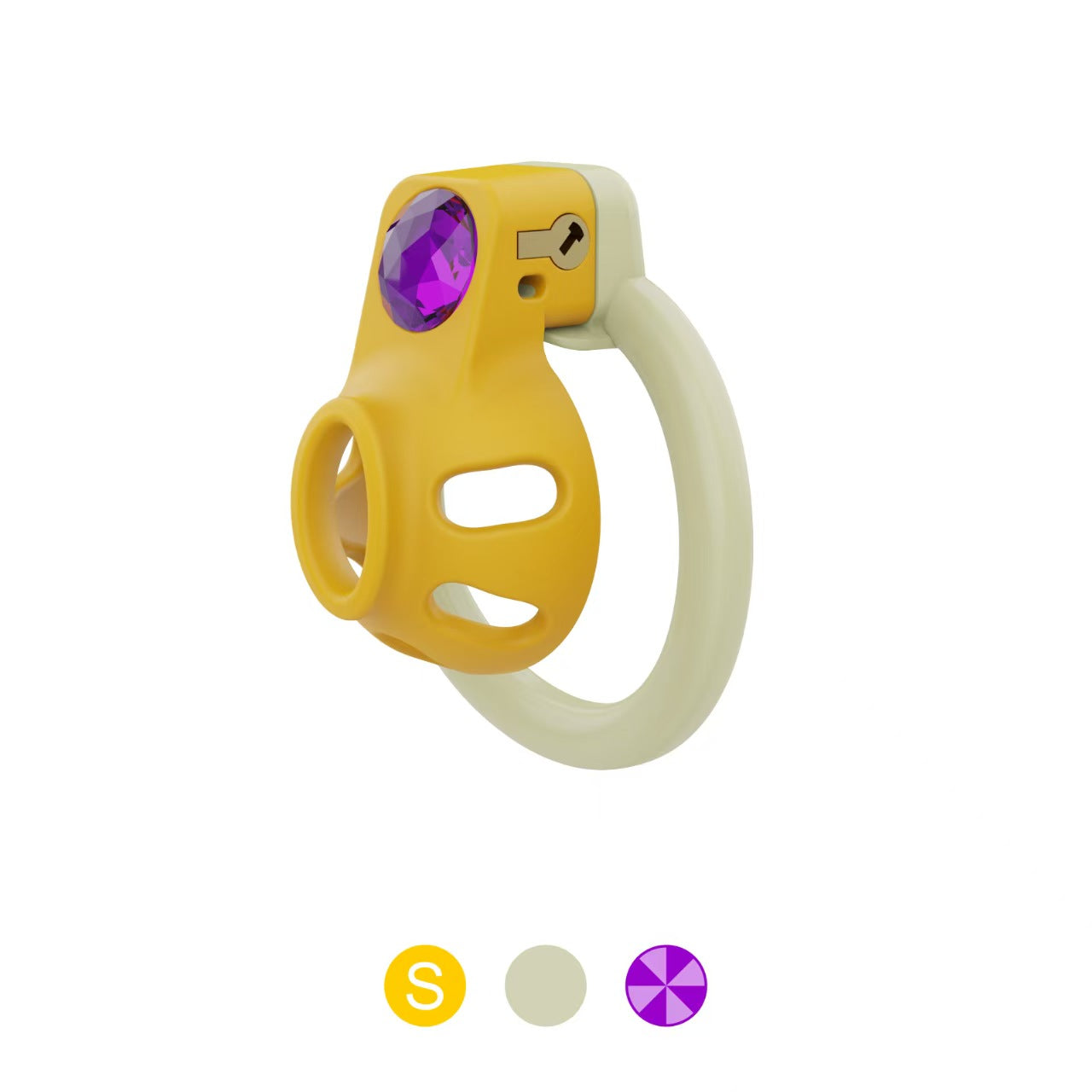 Jewel-Inlay Chastity Cage