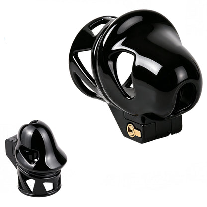 Hooded Glans Chastity Cage With Belt Option