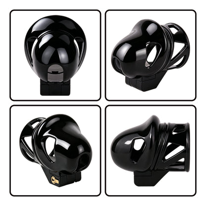 Hooded Glans Chastity Cage With Belt Option