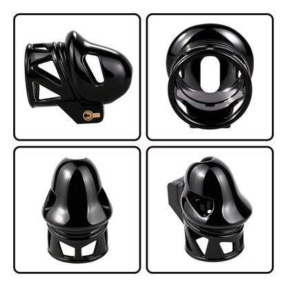 Hooded Glans Chastity Cage With Belt Option