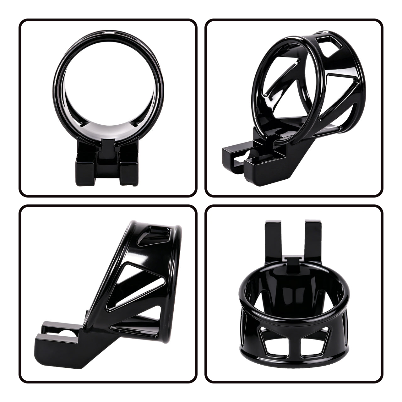 Hooded Glans Chastity Cage With Belt Option