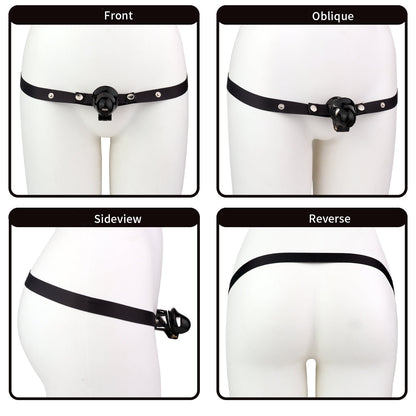 Hooded Glans Chastity Cage With Belt Option