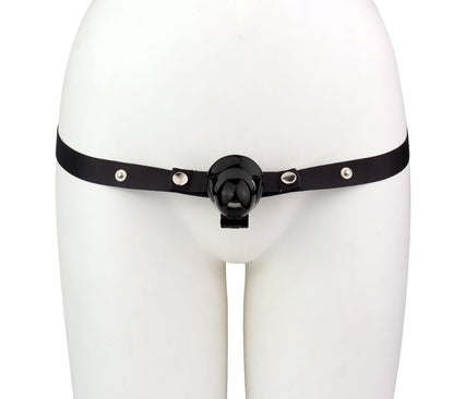 Hooded Glans Chastity Cage With Belt Option