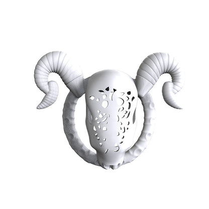 Detachable Horn Goat Chastity Cage