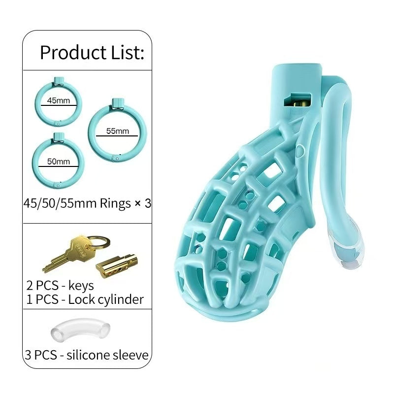 Gteen Open-Grid Chastity Cage