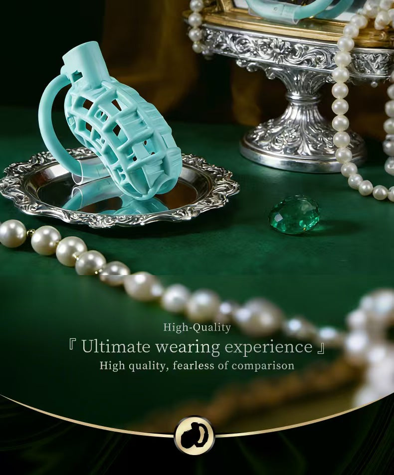 Gteen Open-Grid Chastity Cage