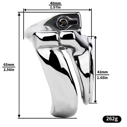 Heavy Duty Flat Chastity Cage -7