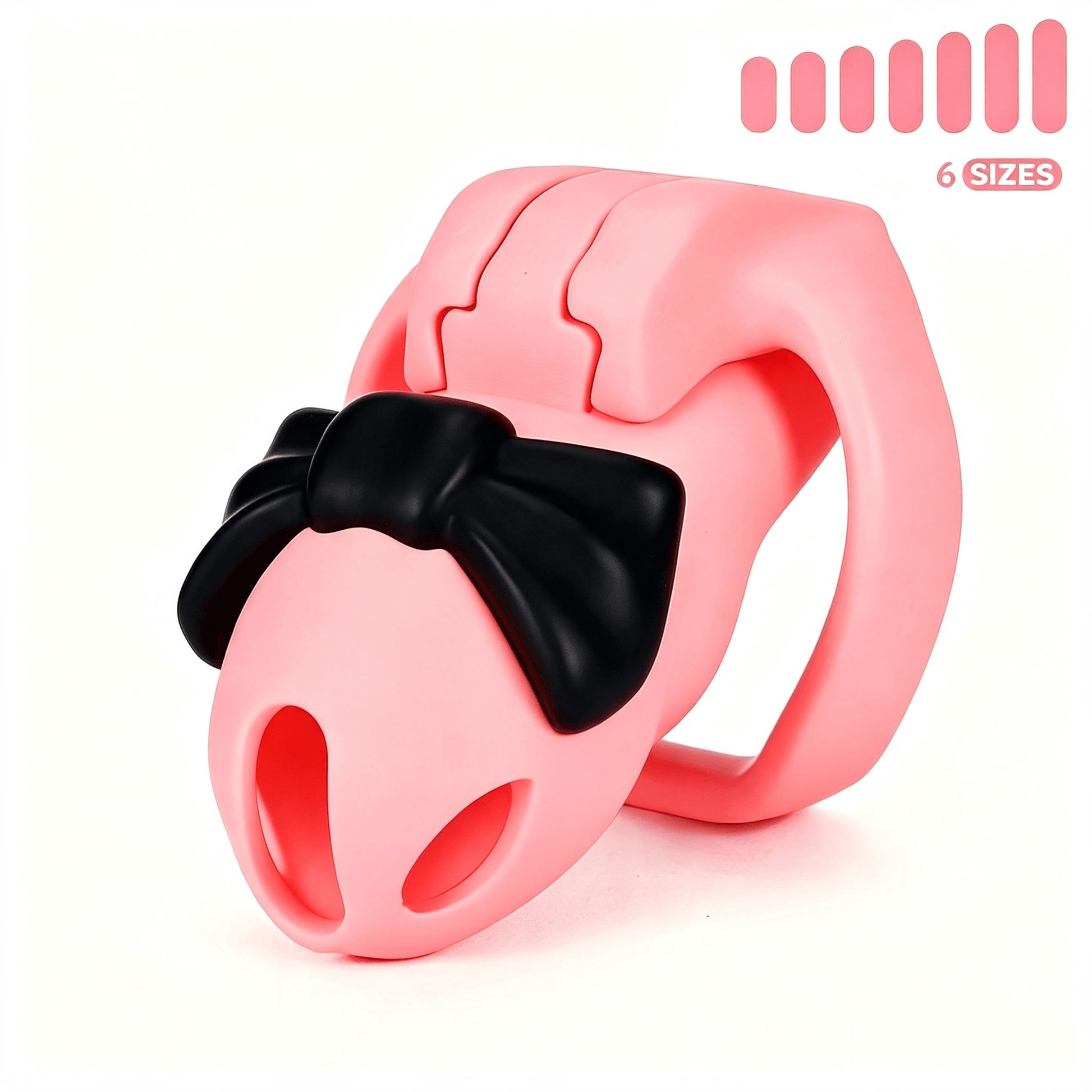 HTV4 Butterfly Knot 3D Chastity Cage feature details graphic 1