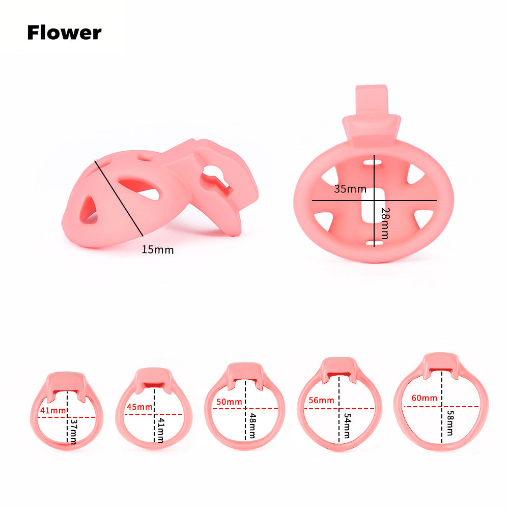HTV4 Butterfly Knot 3D Chastity Cage feature details graphic 14