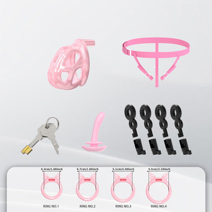 Invisible Cobra Chastity Cage With Silicone Ring 32