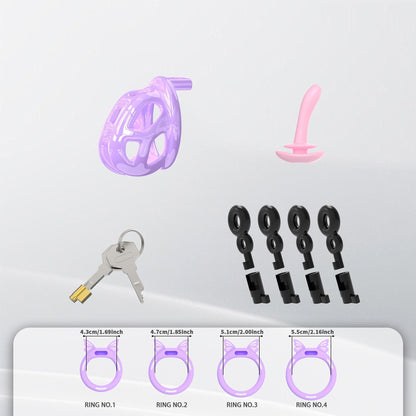 Invisible Cobra Chastity Cage With Silicone Ring 39