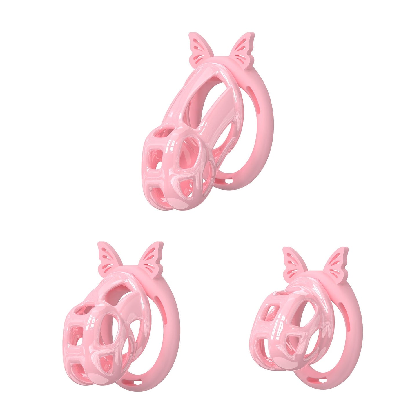Invisible Cobra Chastity Cage With Silicone Ring 29