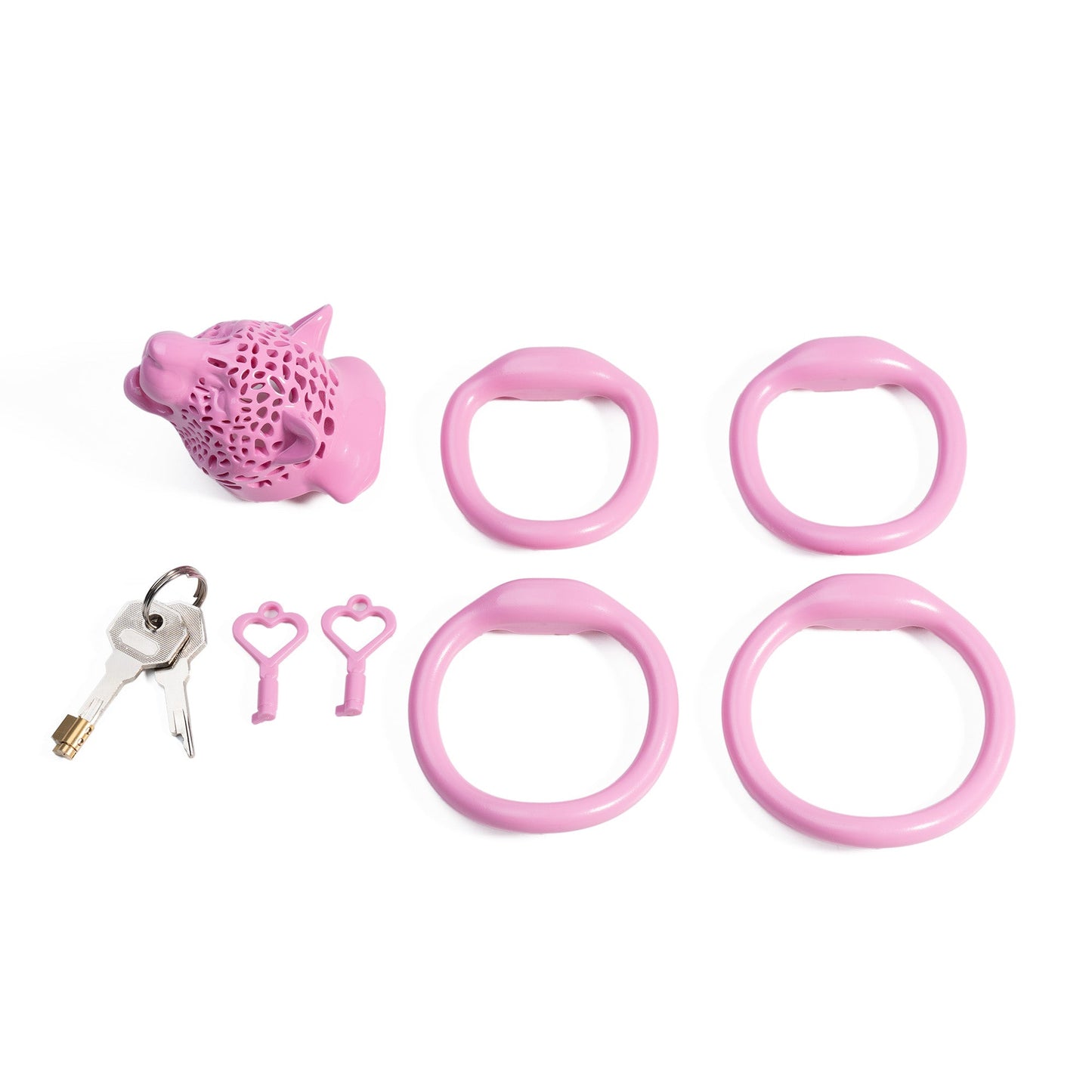 Leopard Print Head Chastity Cage