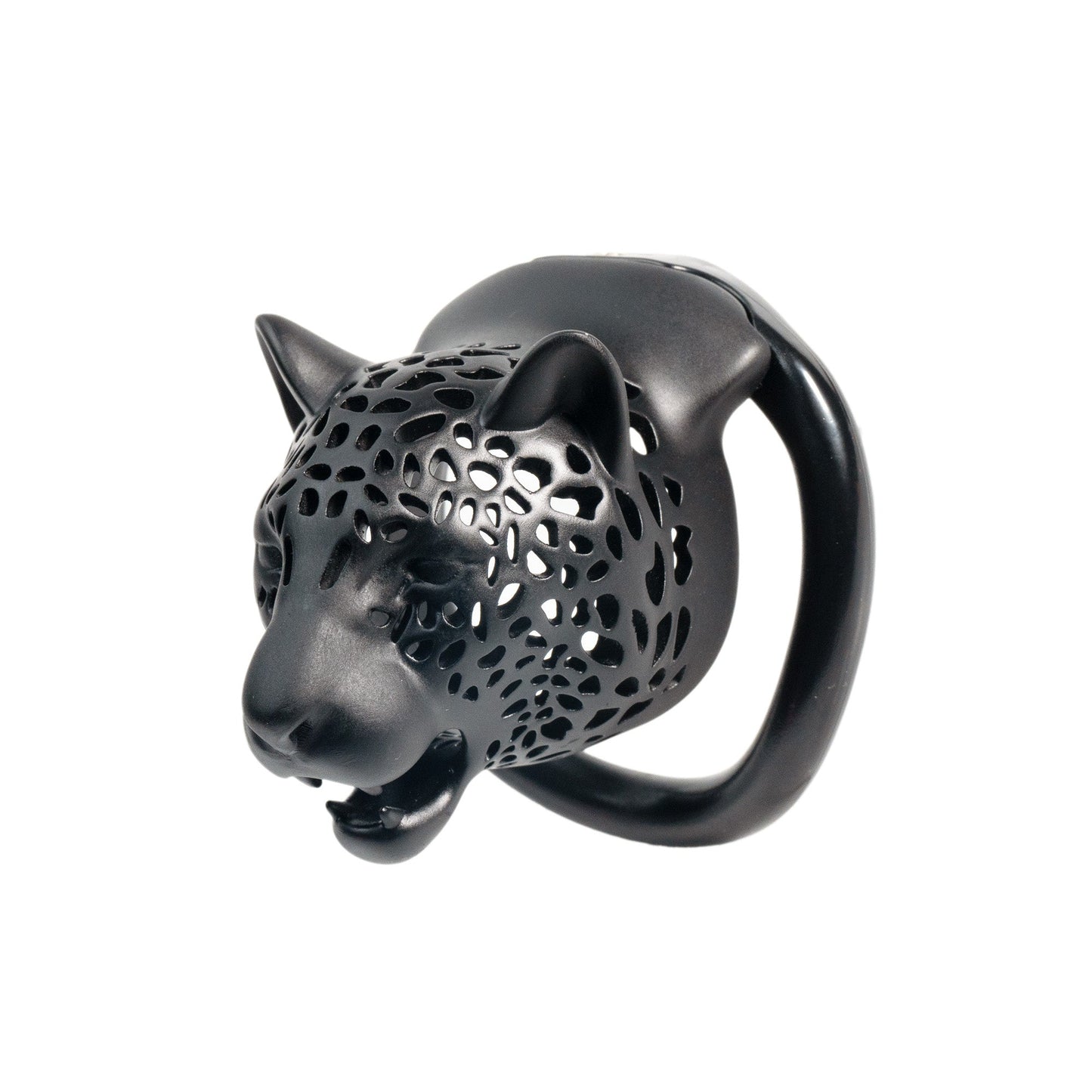 Leopard Print Head Chastity Cage