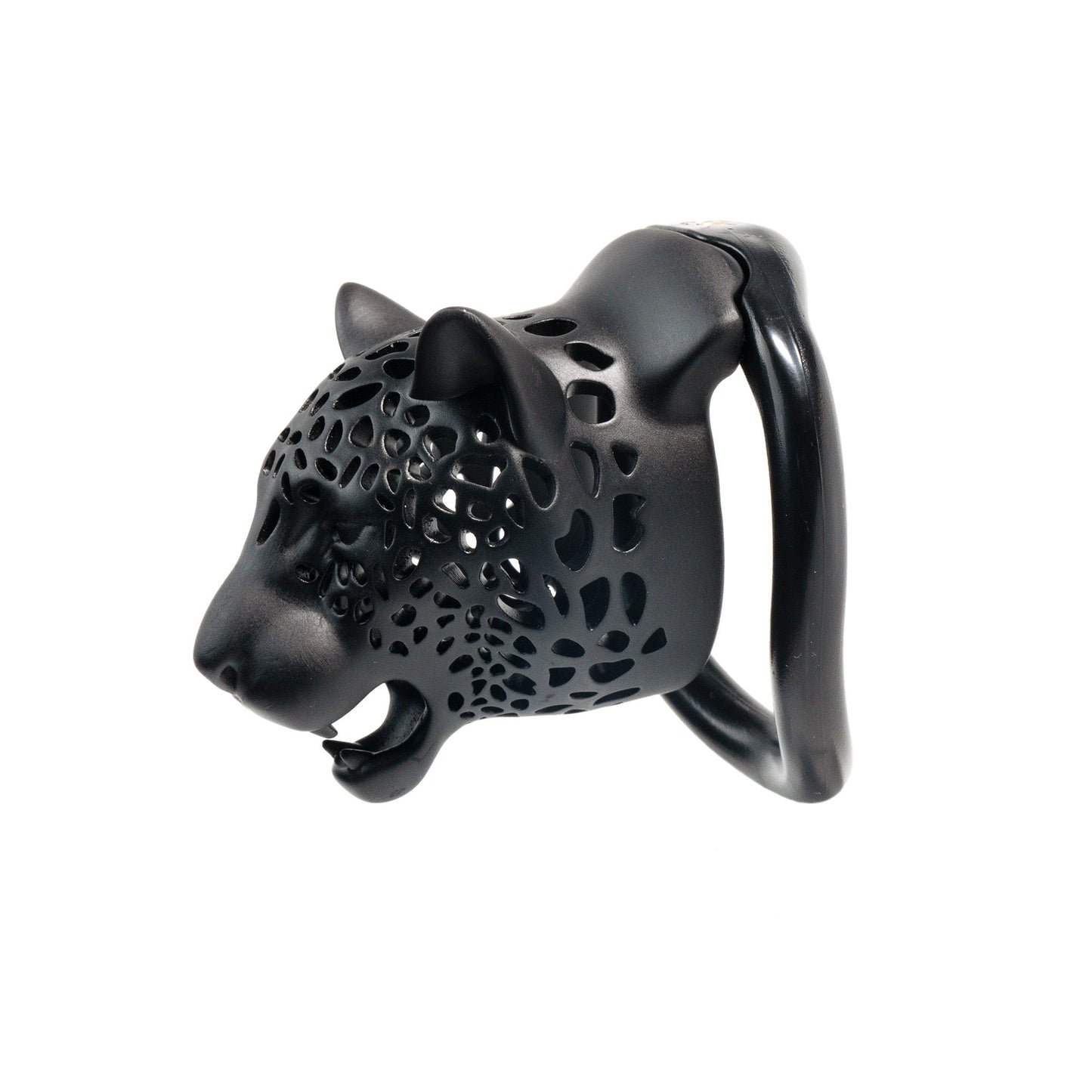 Leopard Print Head Chastity Cage