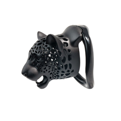 Leopard Print Head Chastity Cage