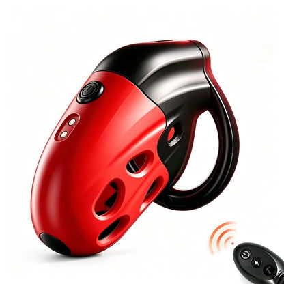 Lockink Retractable Electric Shock Vibrating Chastity Cage
