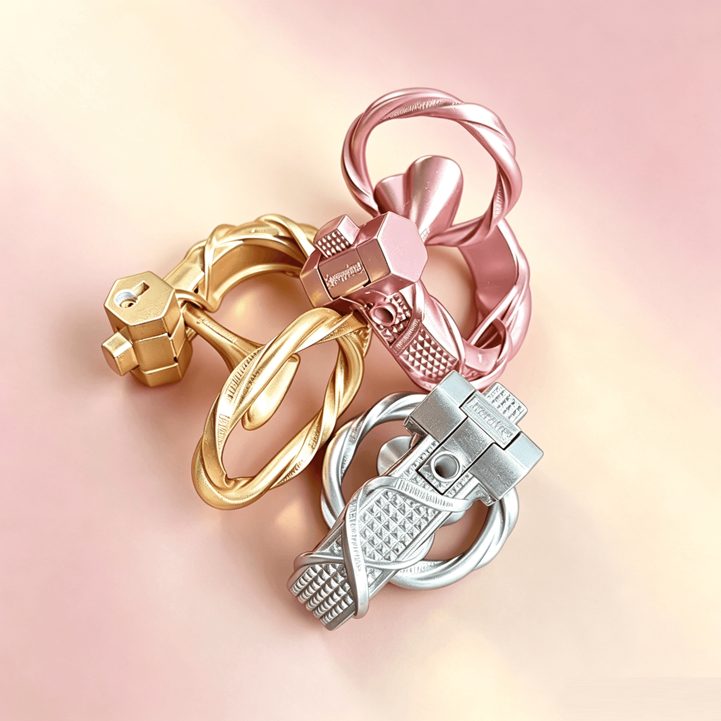 Möbius Loop Multi-Finish Chastity Cage