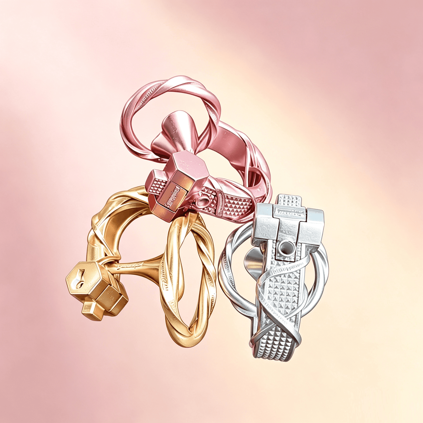 Möbius Loop Multi-Finish Chastity Cage