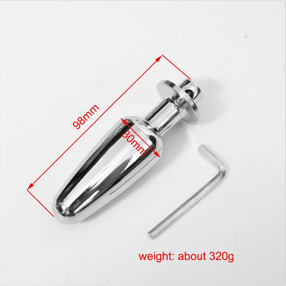 Underwear-Frame Male Chastity Belt with Anal Plug