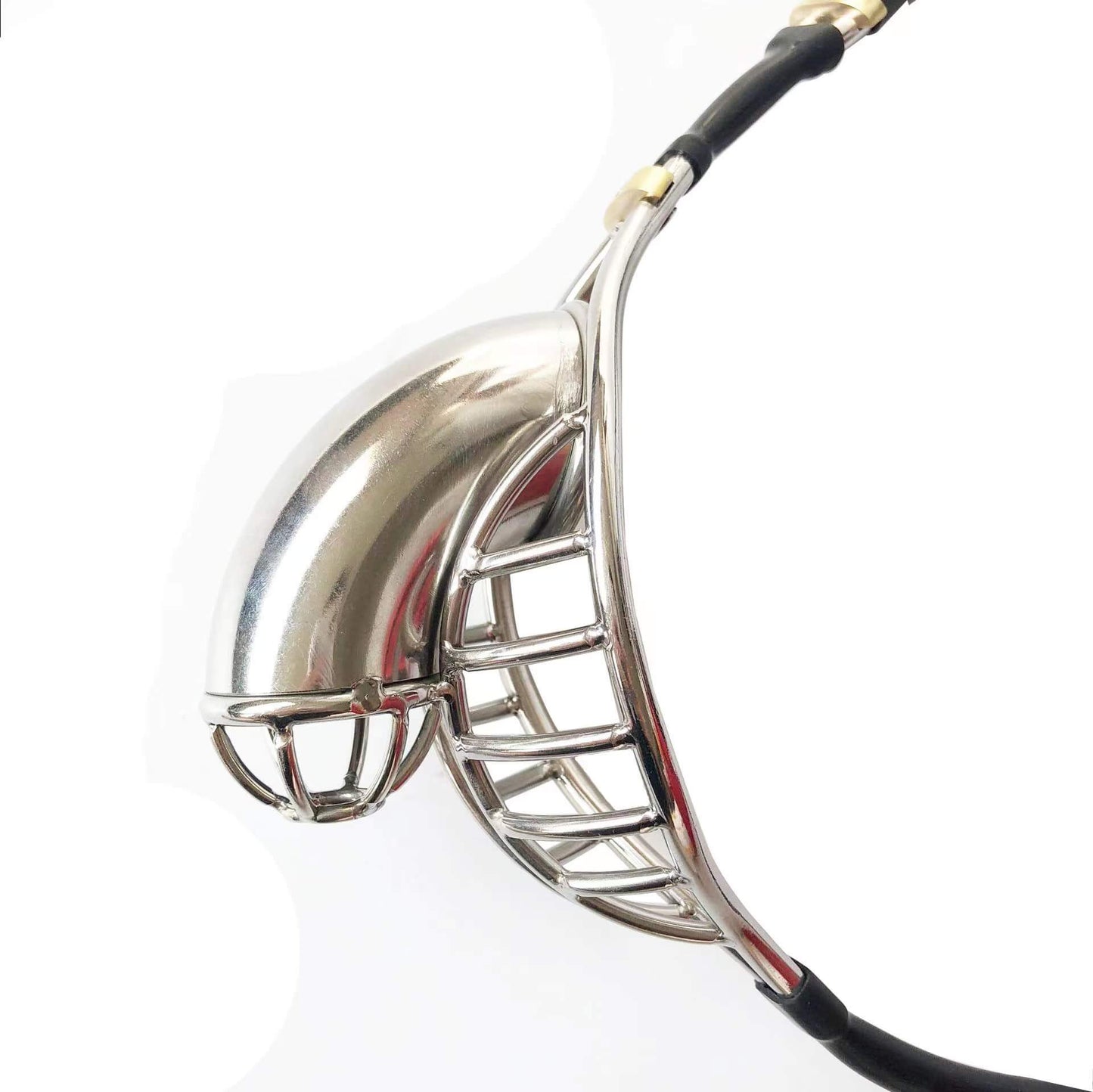 Semi-Hollow Cable-Waist Male Chastity Belt