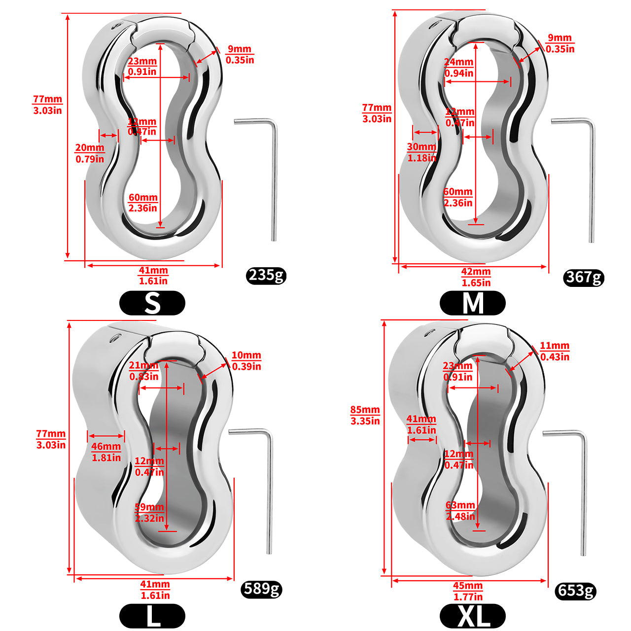 Steel Scrotal Weight-bearing Ring