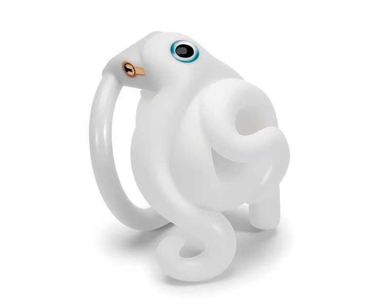 Octopus Motif Three-Color Chastity Cage