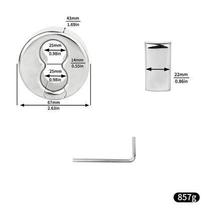 Five-Size Hinged Scrotal Ring