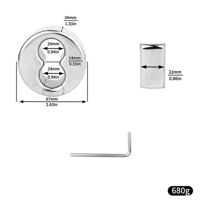 Five-Size Hinged Scrotal Ring