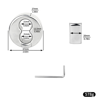 Five-Size Hinged Scrotal Ring