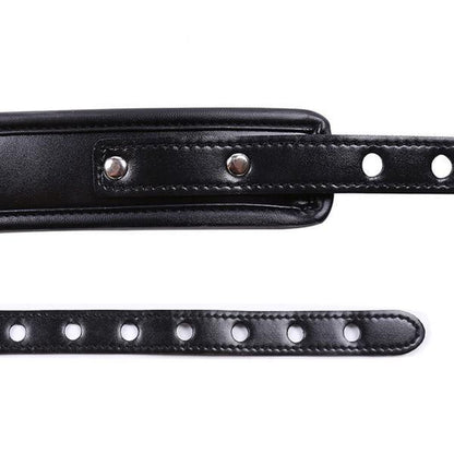 Black Riveted Basket Male Chastity Belt